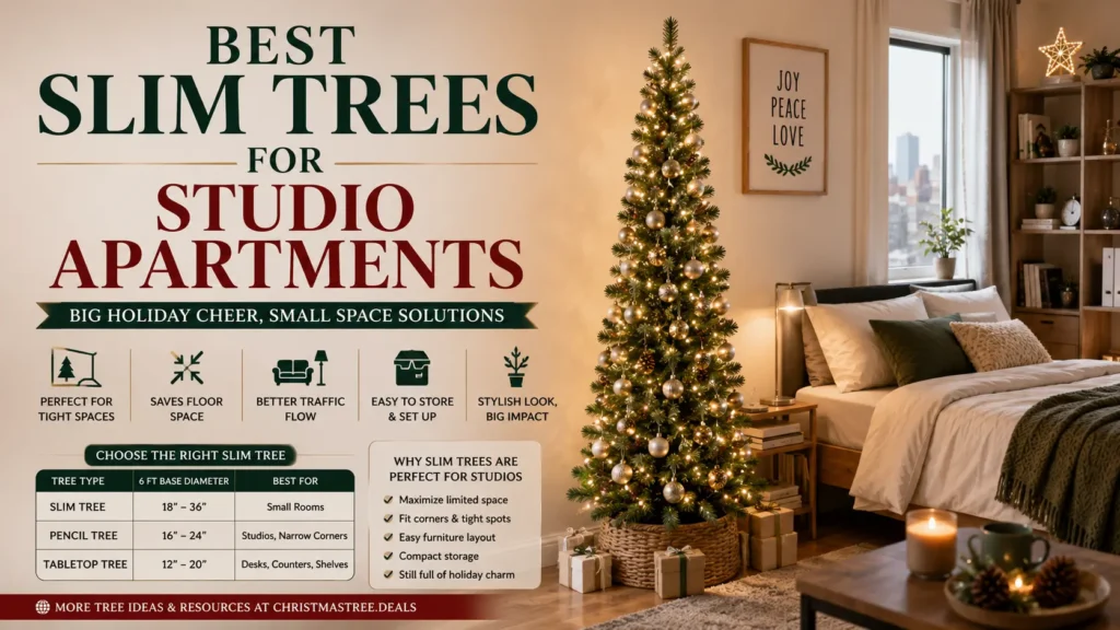 Best Slim Christmas Trees for Studio Apartments