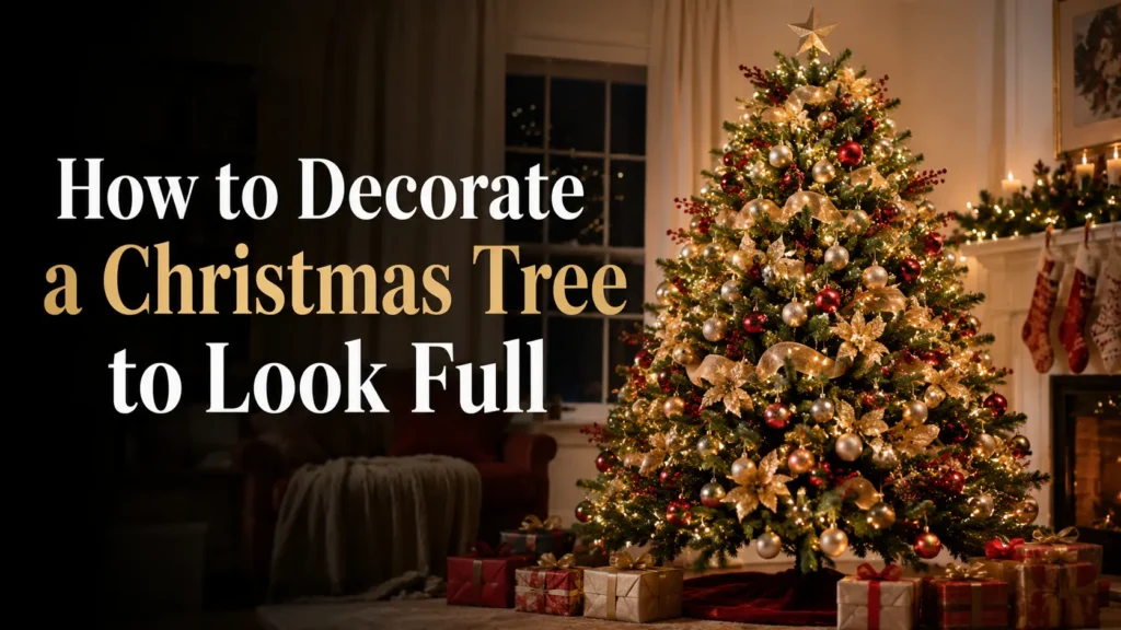 How to Decorate a Christmas Tree to Look Full