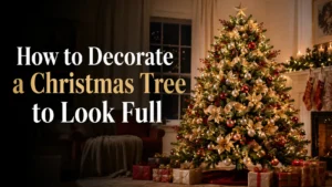How to Decorate a Christmas Tree to Look Full