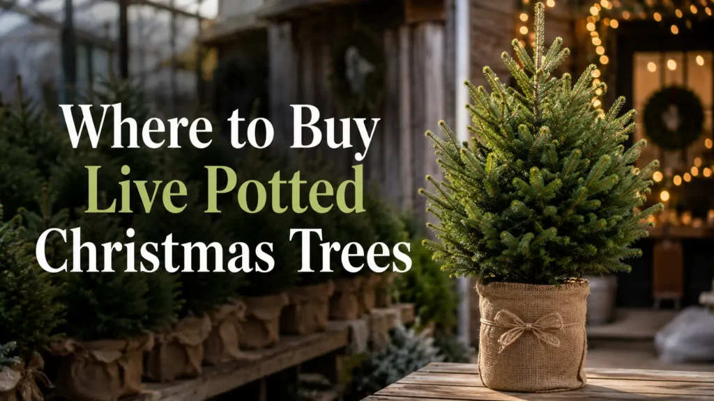 Where to Buy Live Potted Christmas Trees