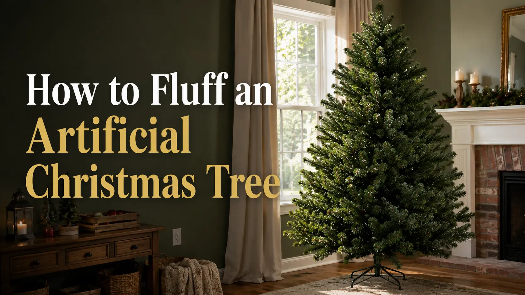 How to Fluff an Artificial Christmas Tree