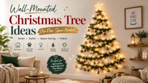 Wall-Mounted Christmas Tree Ideas (No Floor Space Needed)