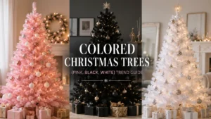 Colored Christmas Trees (Pink, Black, White) Trend Guide